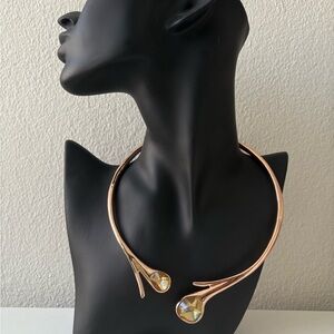Elegant RLM SOHO Gold Necklace with yellow crystal Accents